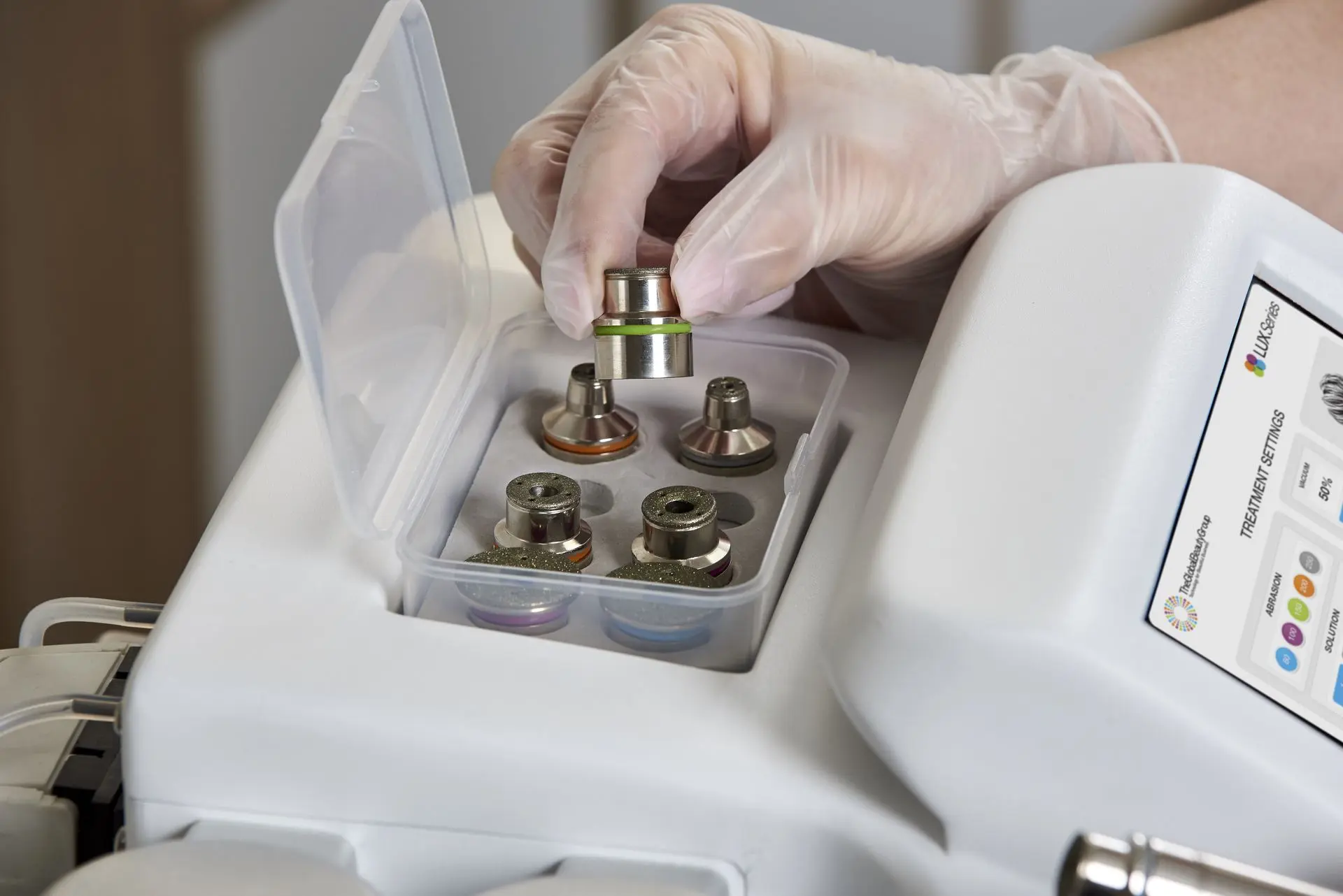 Diamantkoppen van HydroLUX toestel